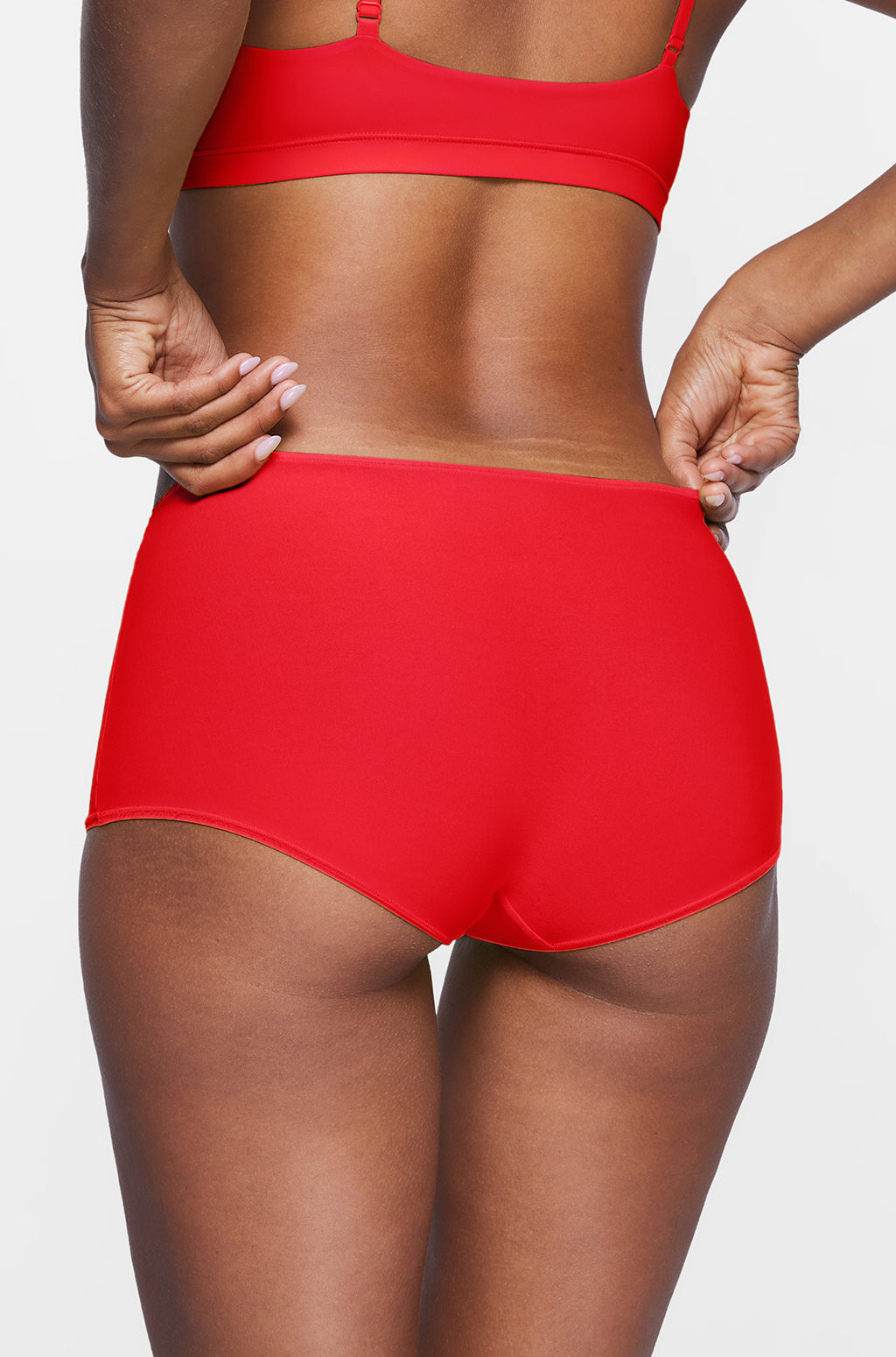 Stretchy Mid Waist Boy Shorts 3 Pack