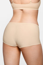 Stretchy Mid Waist Boy Shorts 3 Pack