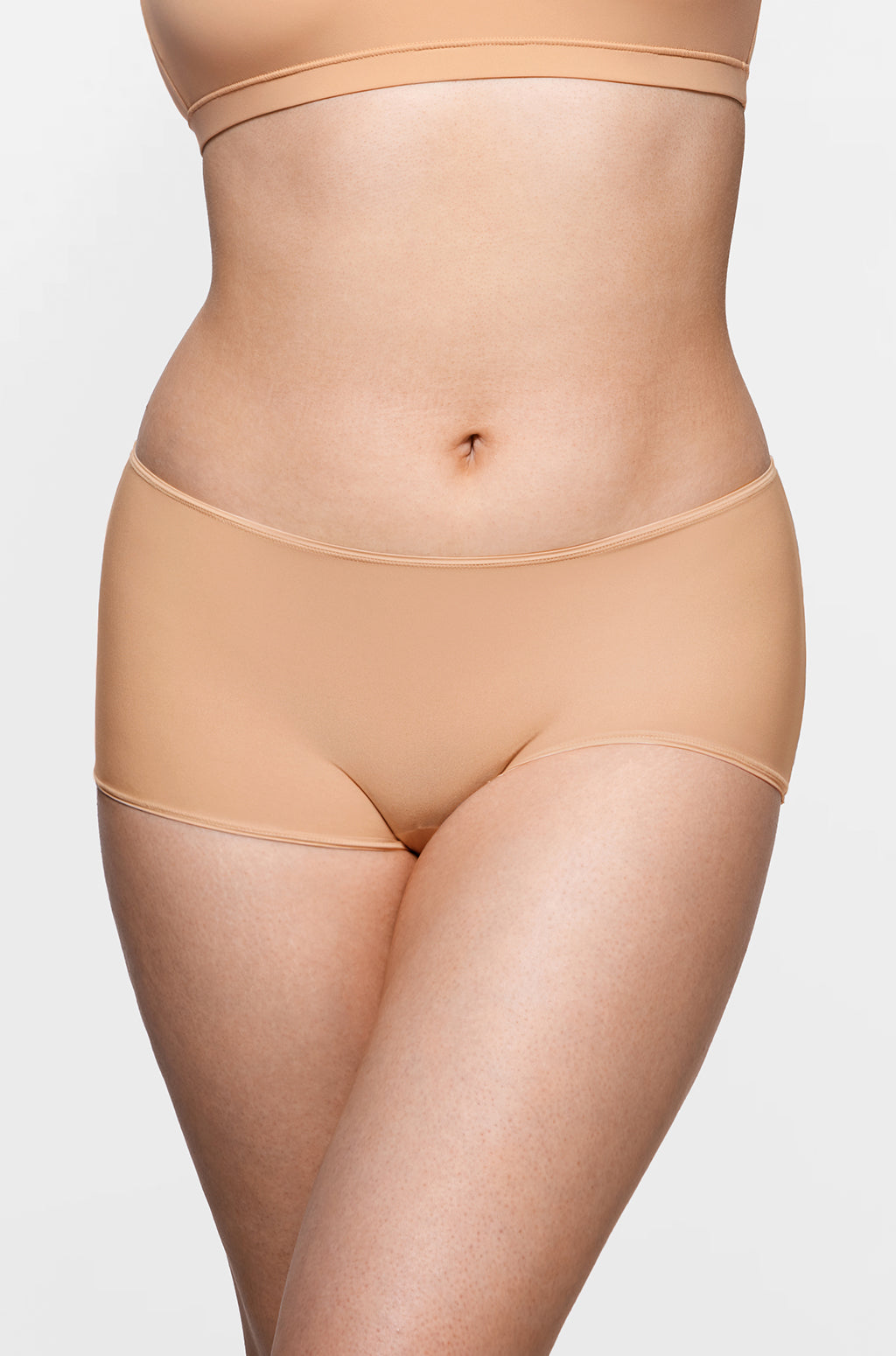 Stretchy Mid Waist Boy Shorts 3 Pack