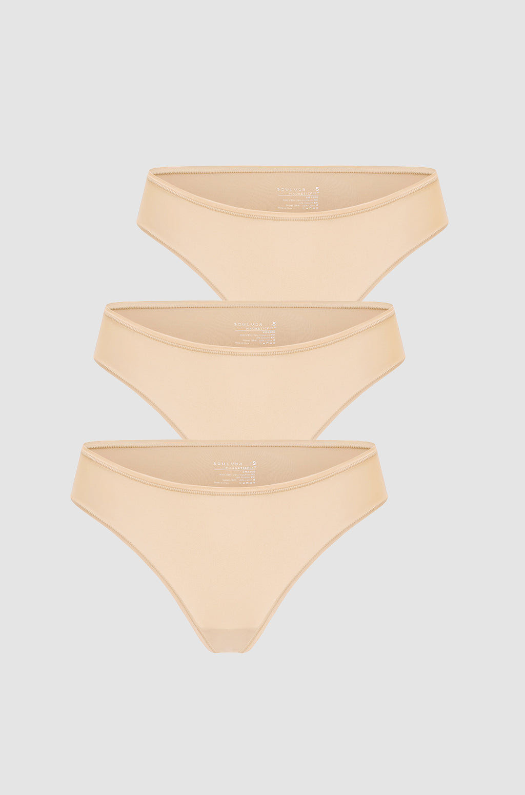 Cheeky High Cut Bikini 3 Pack