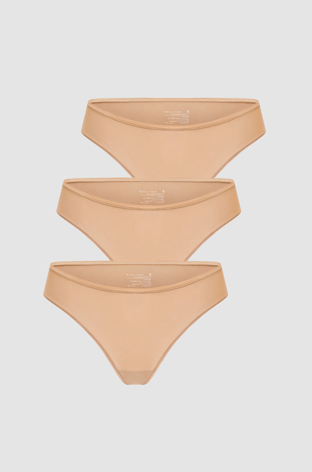 Cheeky High Cut Bikini 3 Pack