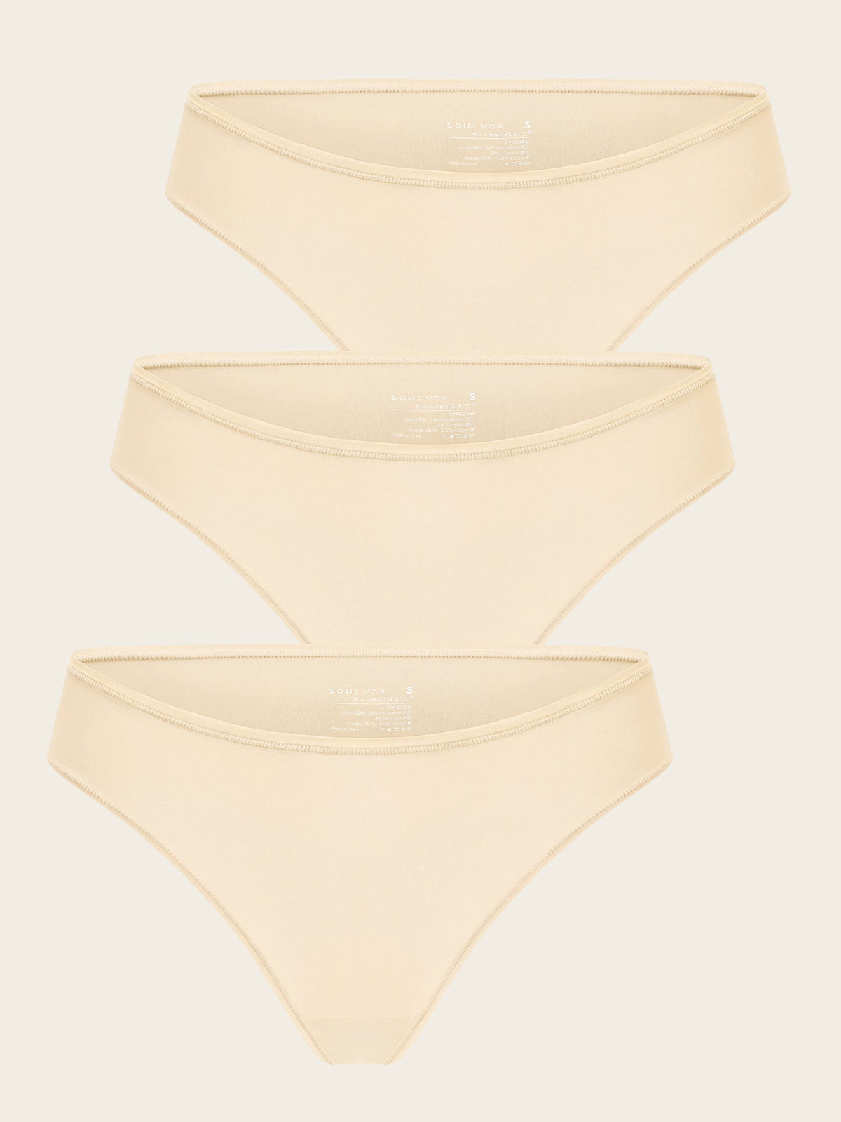 Cheeky High Cut Bikini 3 Pack