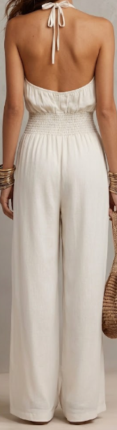 Camille | Effortless Halter Wide-Leg Jumpsuit