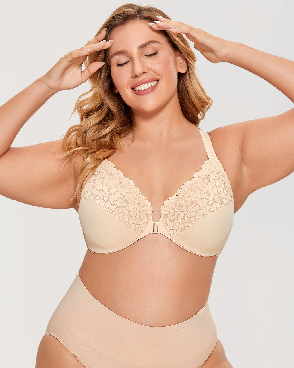 Lace Front Closure Bra