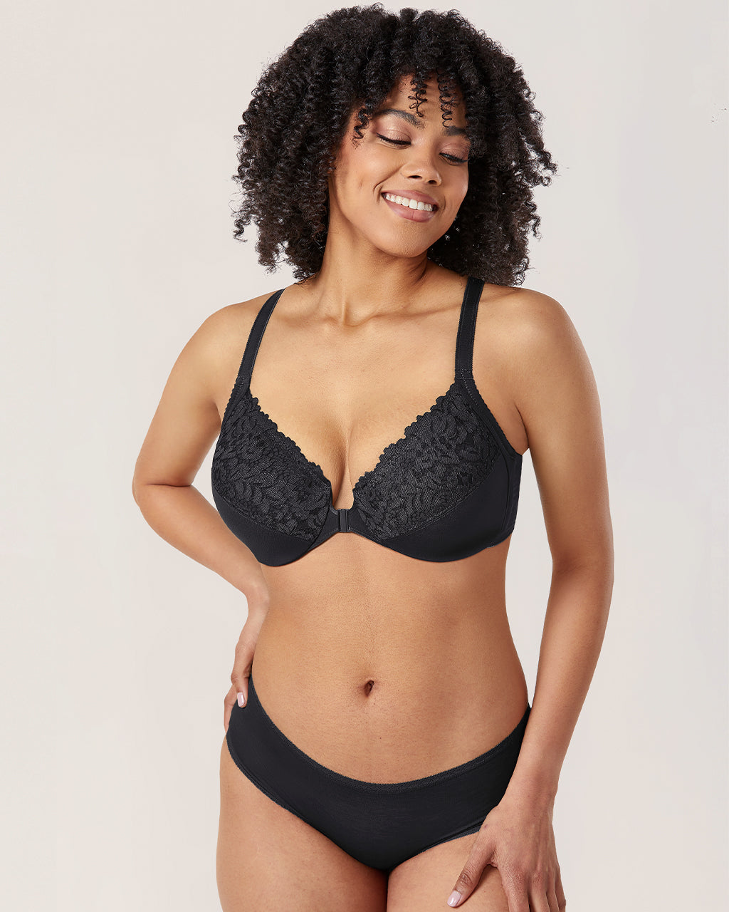 Lace Front Closure Bra
