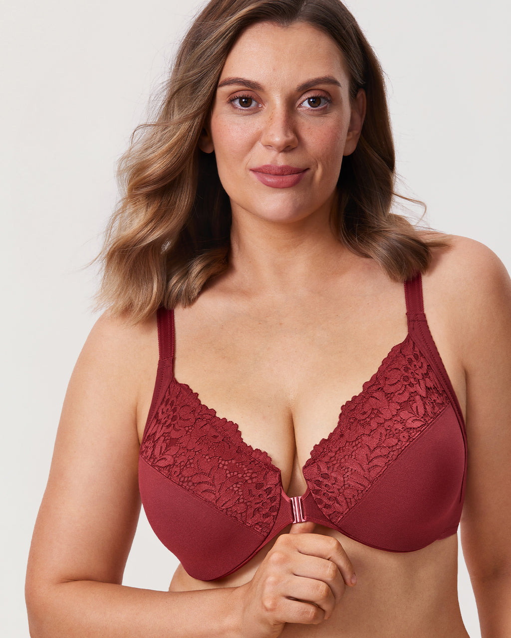 Lace Front Closure Bra
