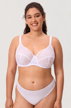 Full Coverage Sheer Mesh Lace Bra