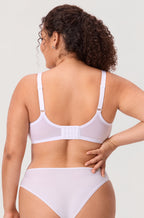 Full Coverage Sheer Mesh Lace Bra