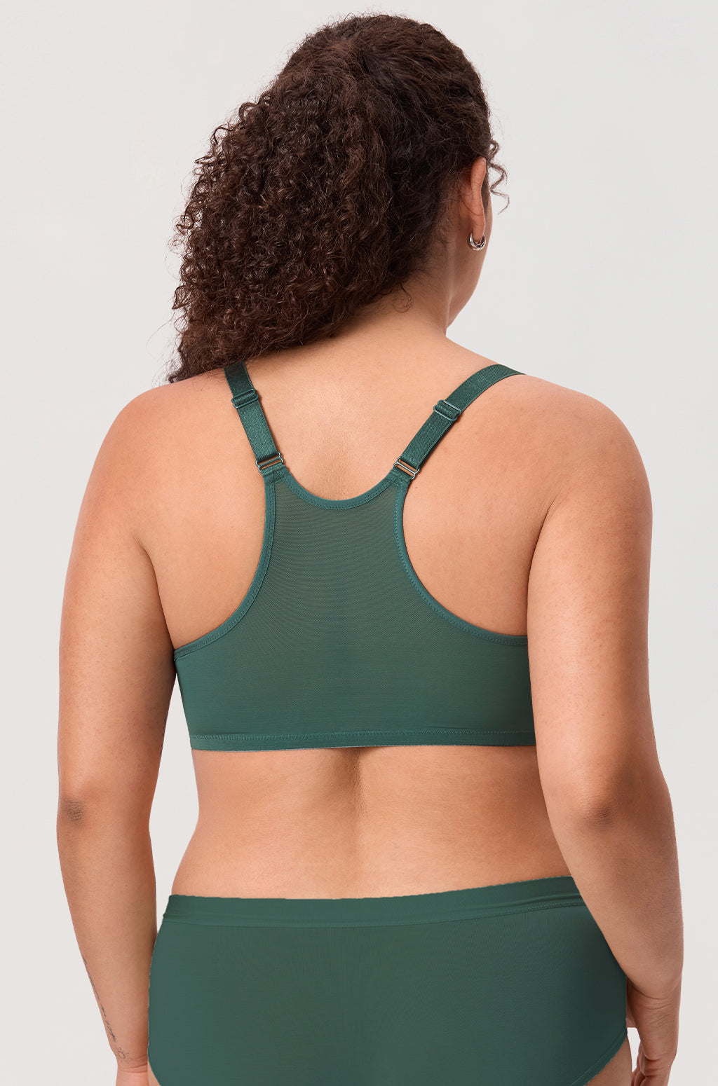 Full Coverage Front Closure Racerback Lace Bra