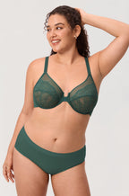 Full Coverage Front Closure Racerback Lace Bra