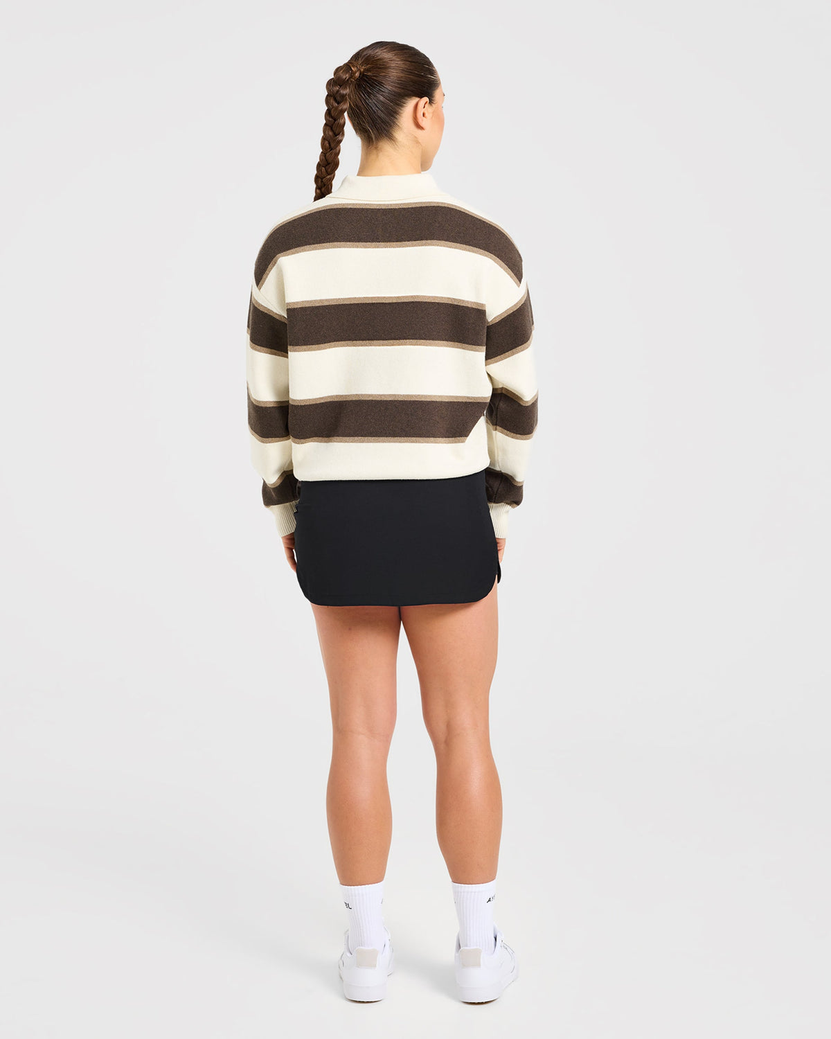 Signature Relaxed Knitted Polo - Beige/Bruin