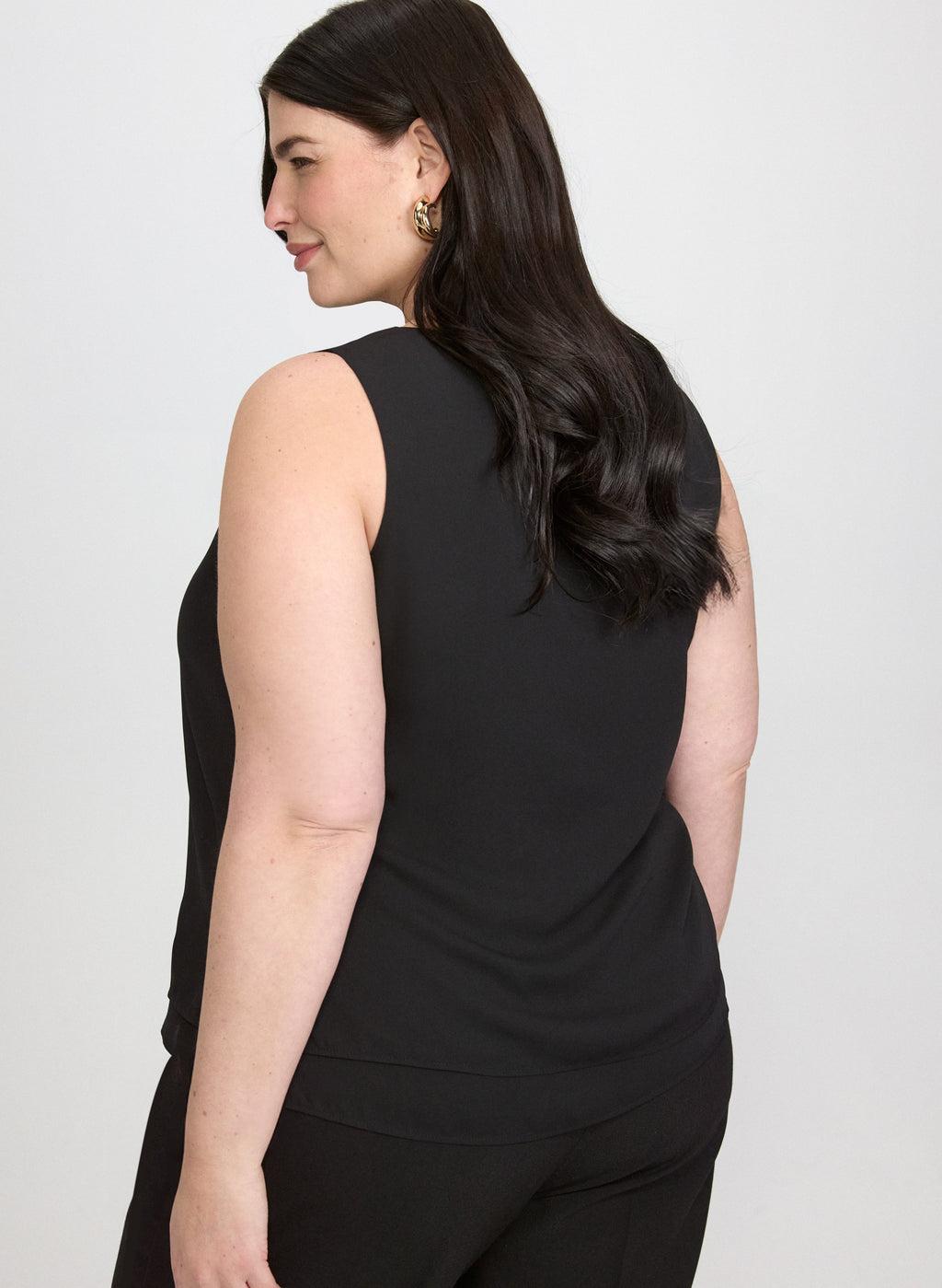 Layered Sleeveless Blouse