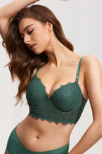 Eyelash Lace Corset Bra Top
